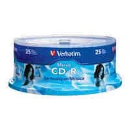 Verbatim Verbatim Americas Llc 96155 25Pk Cdr 80/700 40X Branded Audio Spind 96155